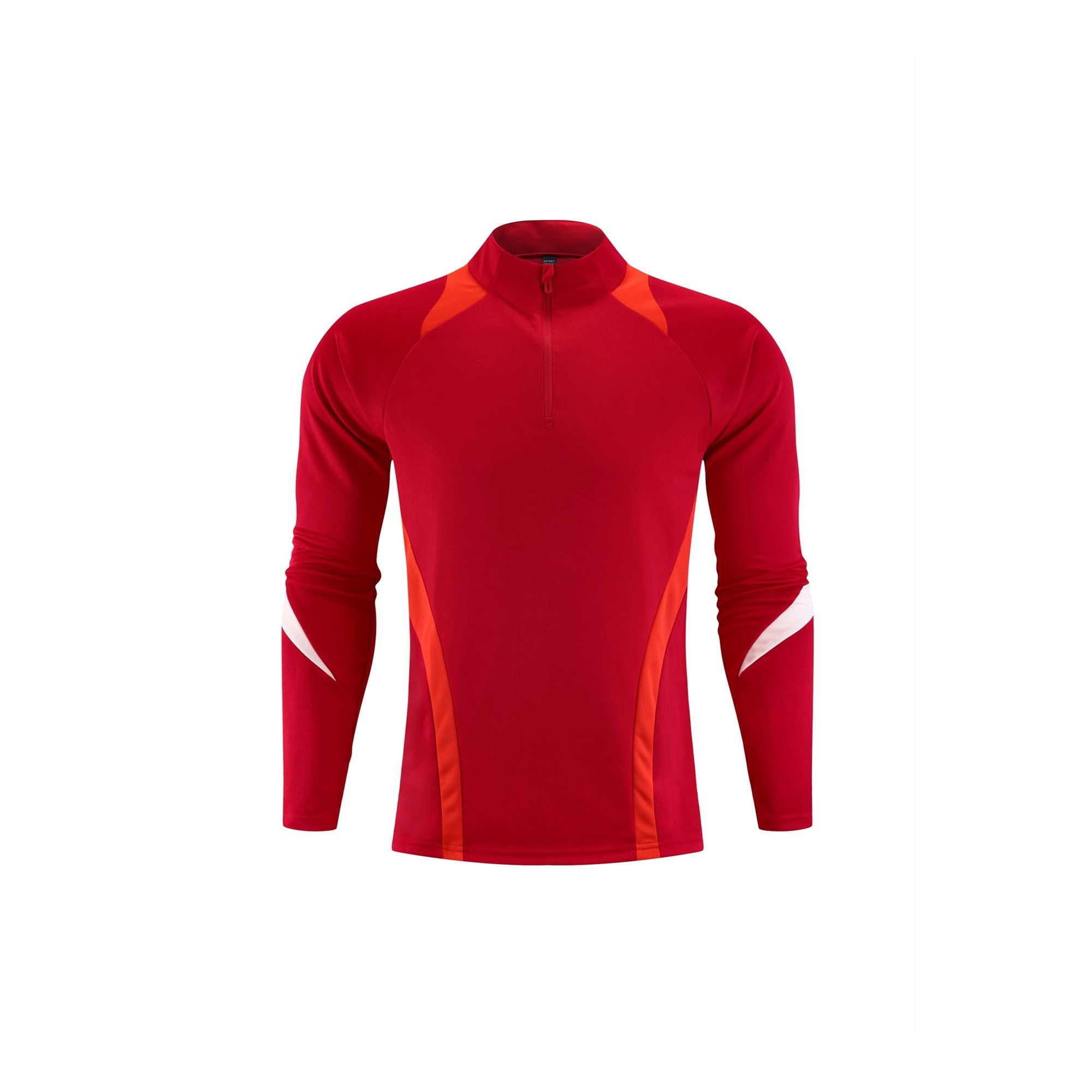 Color-Block Half-Zip Training Layer