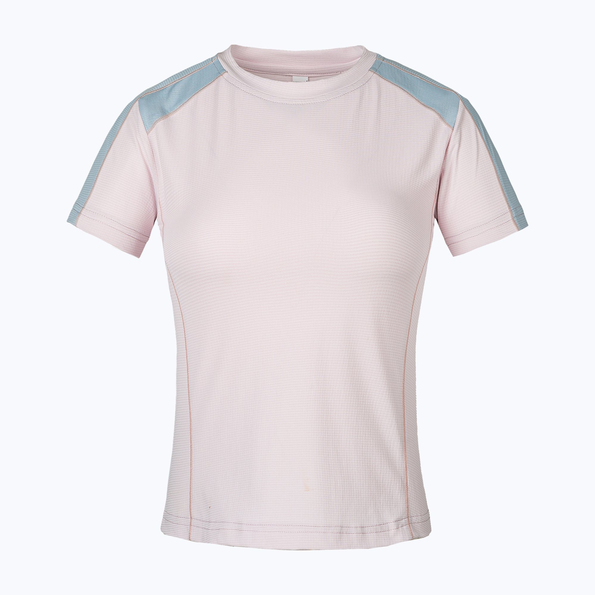 Women's Color-Block Grid Quick-Dry Running Shirt