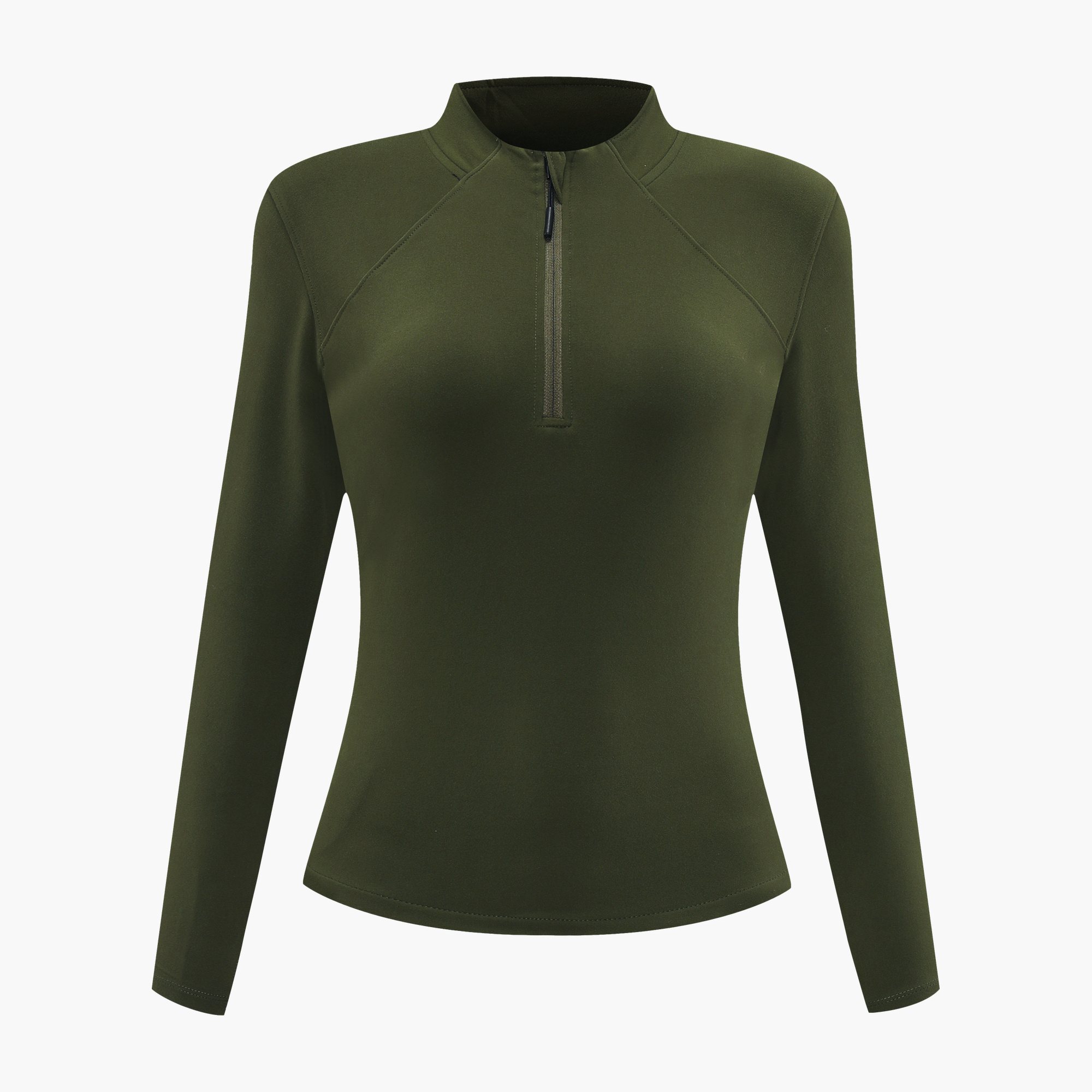 Women's Fitted Quarter-Zip Long Sleeve