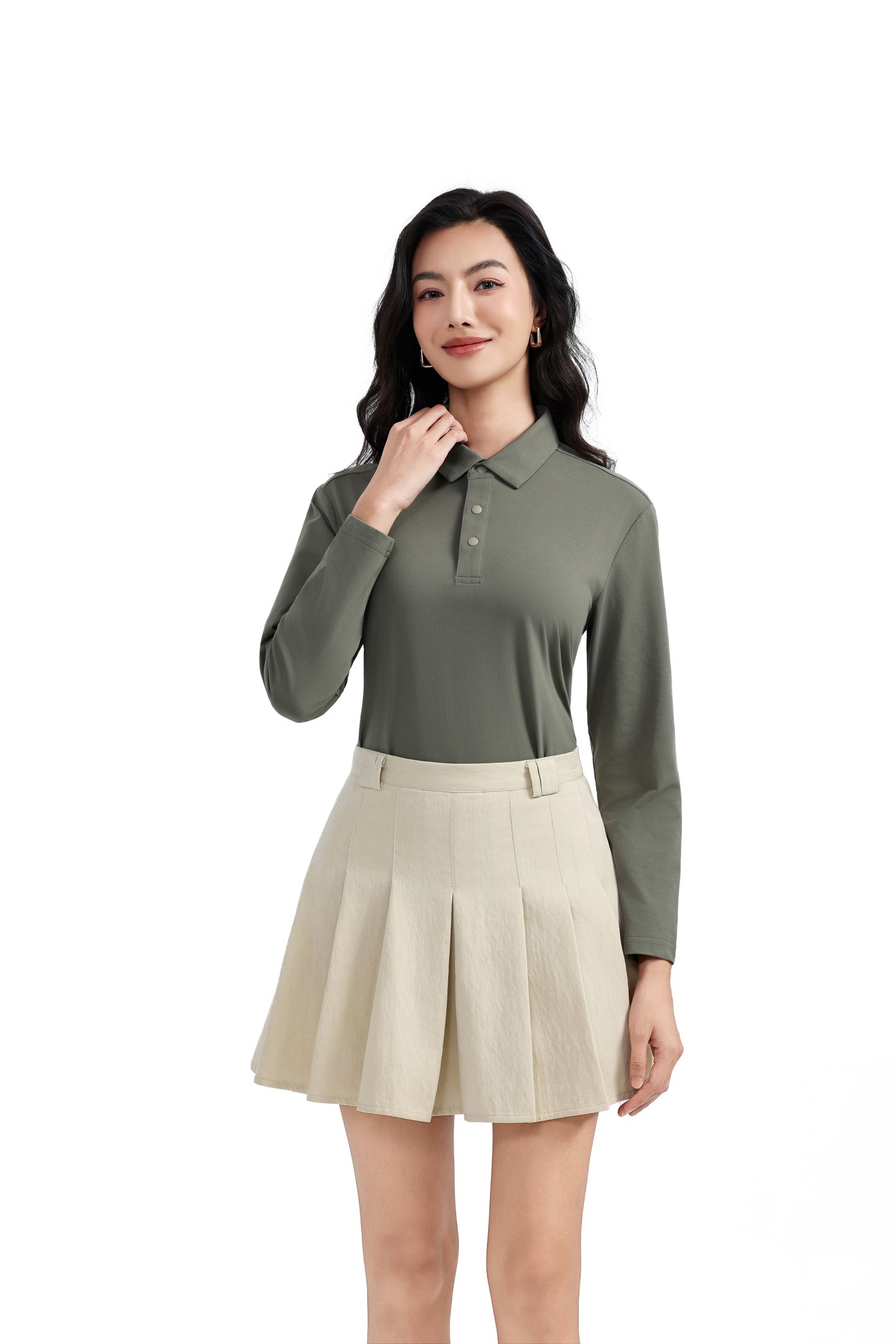 Polo collar construction