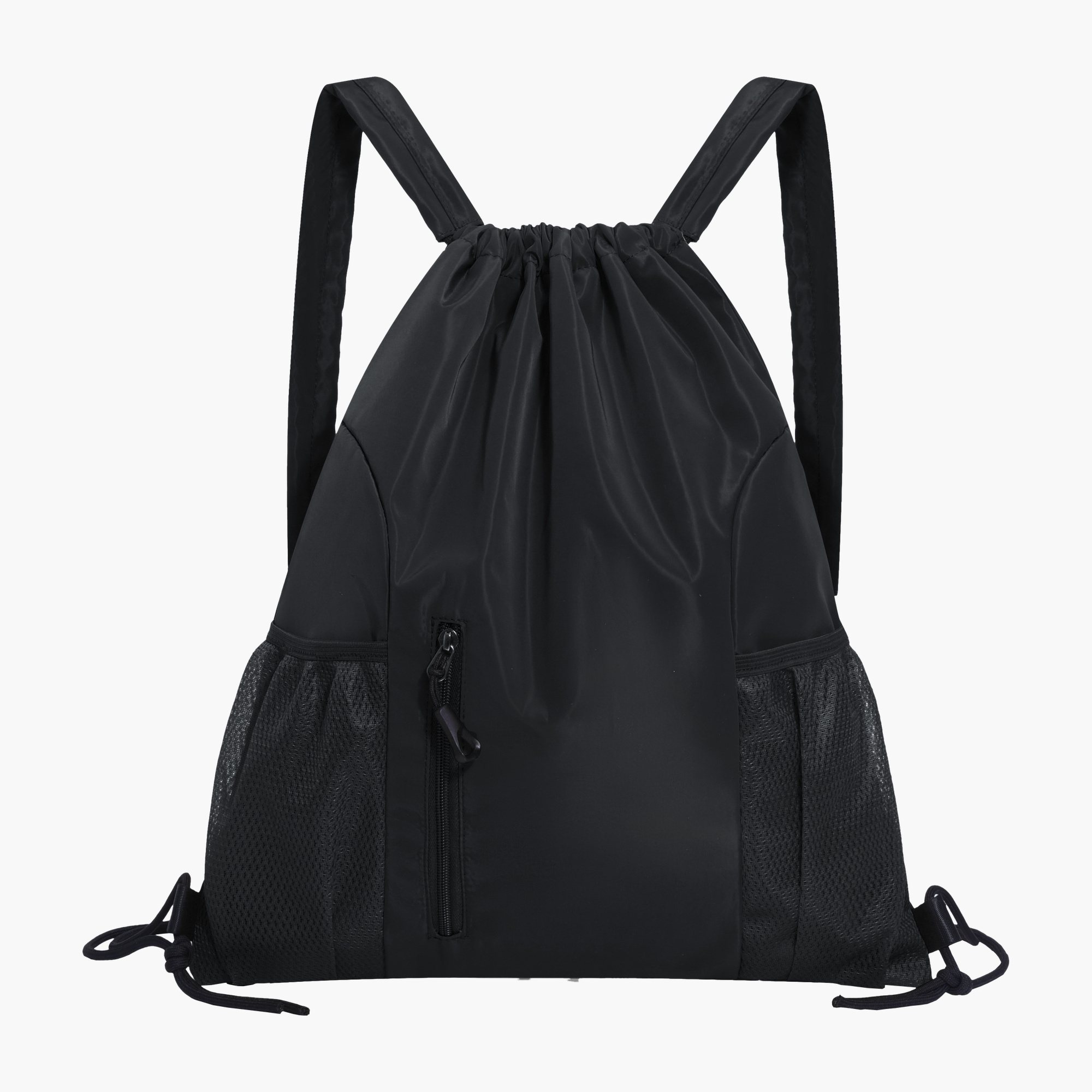 Mesh-Pocket Oversized Team Drawstring Backpack
