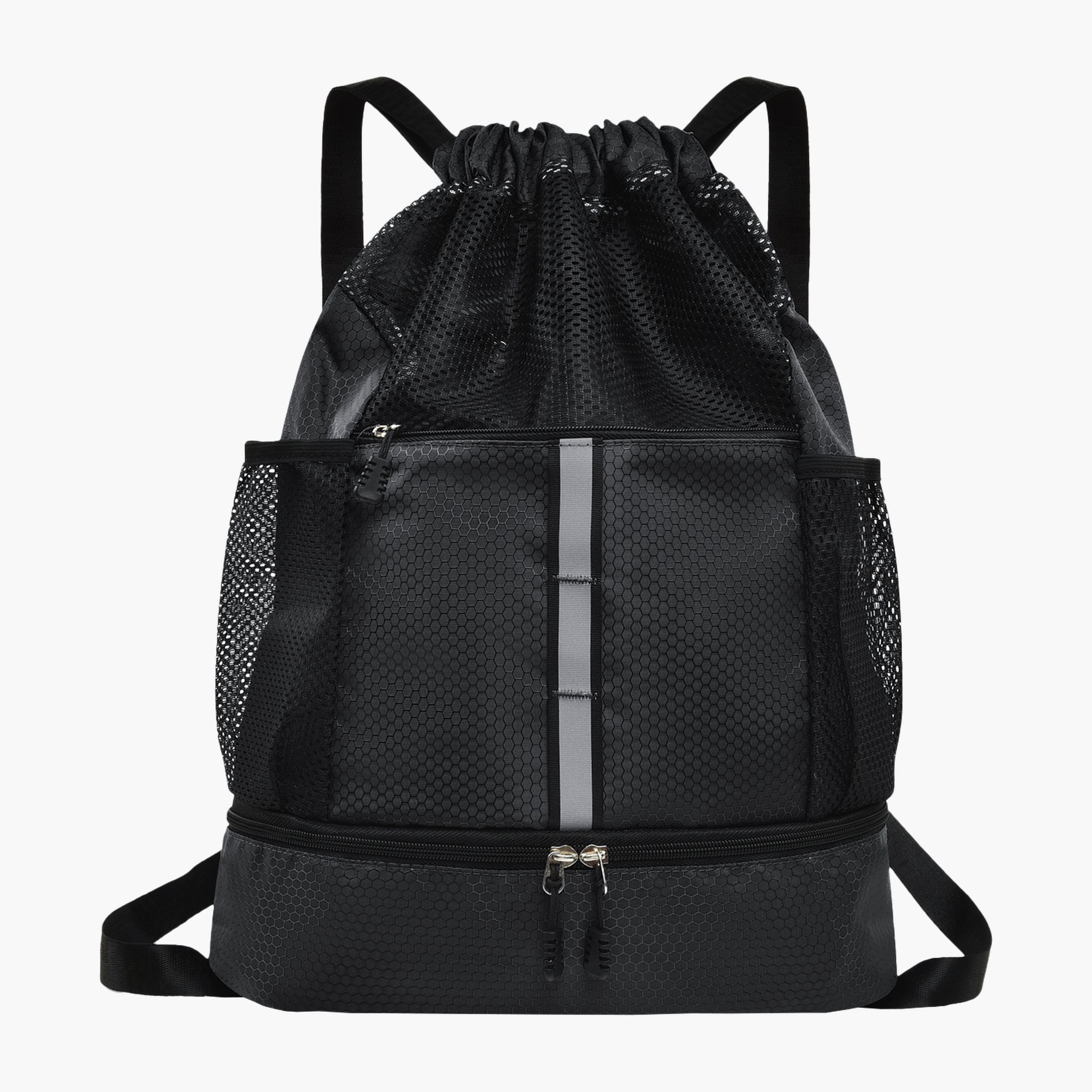 Reflective Panel Team Drawstring Backpack