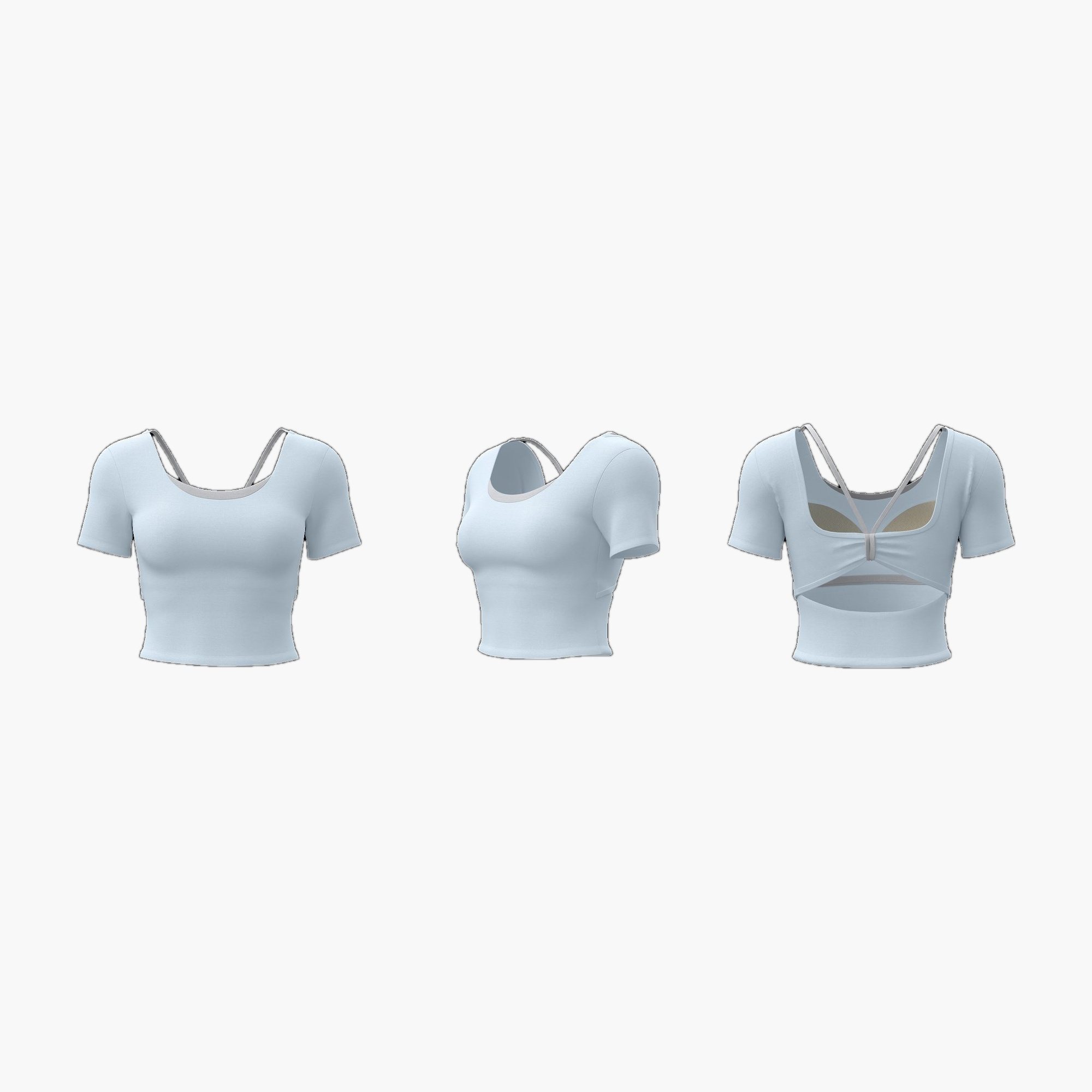 Women's Padded Butterfly-Back Top