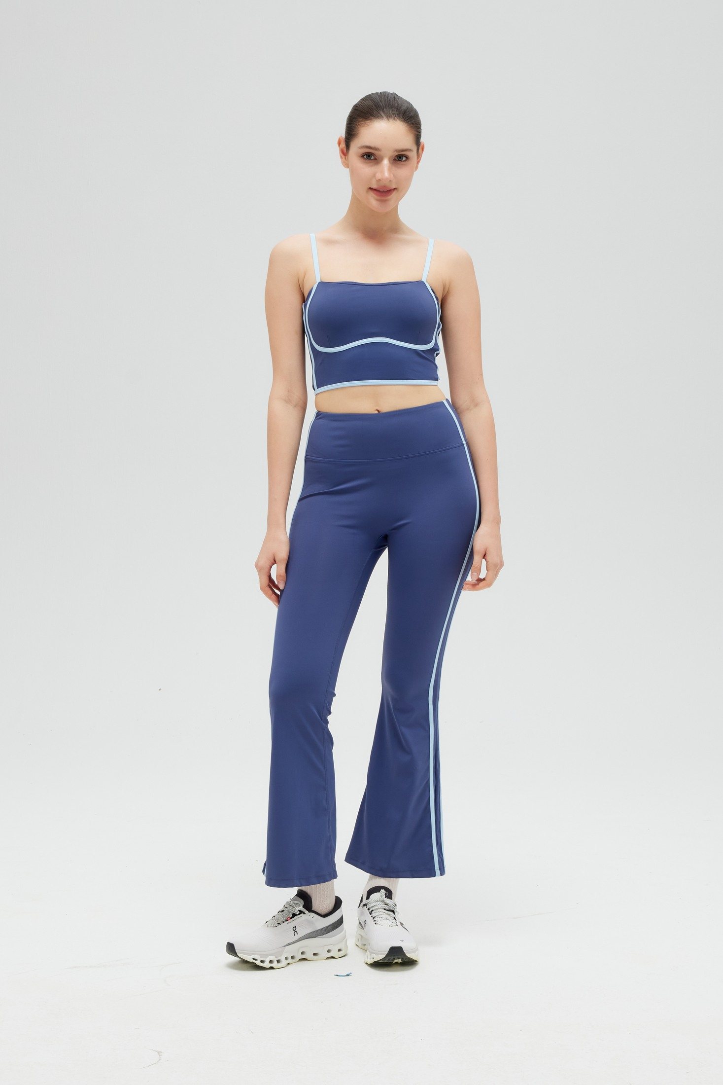 Supportive neckline and peach-seam shaping