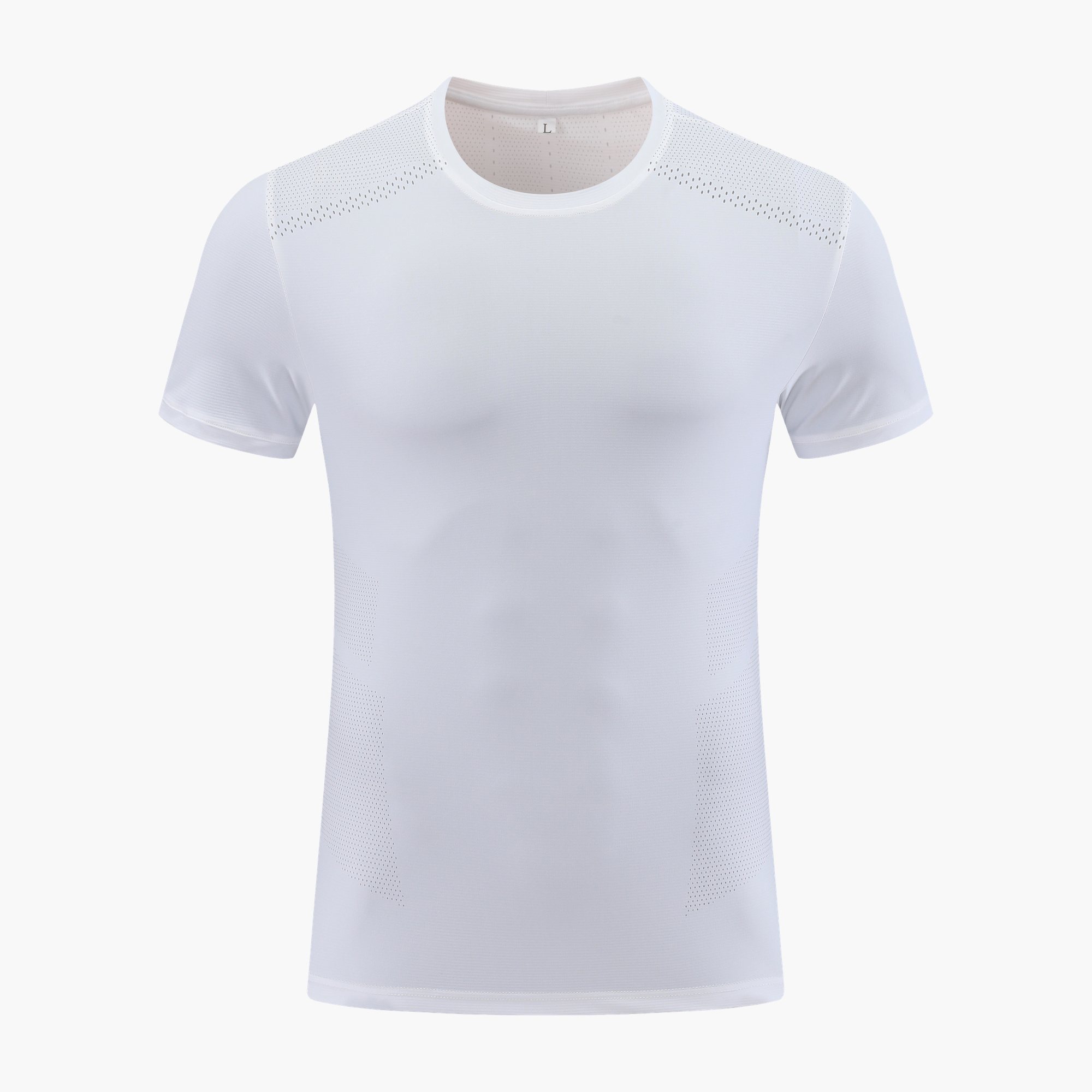 Reflective Stretch-Grid Running Shirt