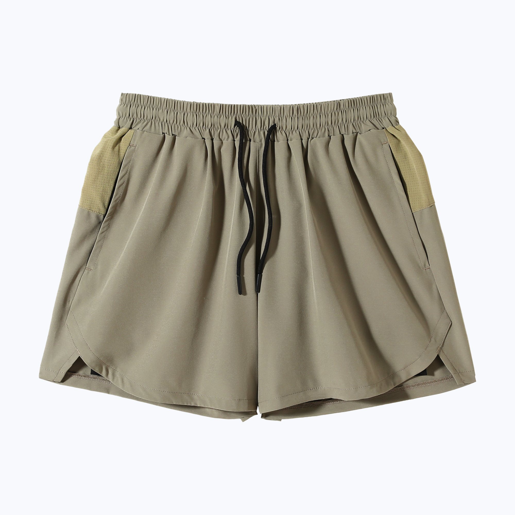 Dual-Pocket Double-Layer Running Shorts