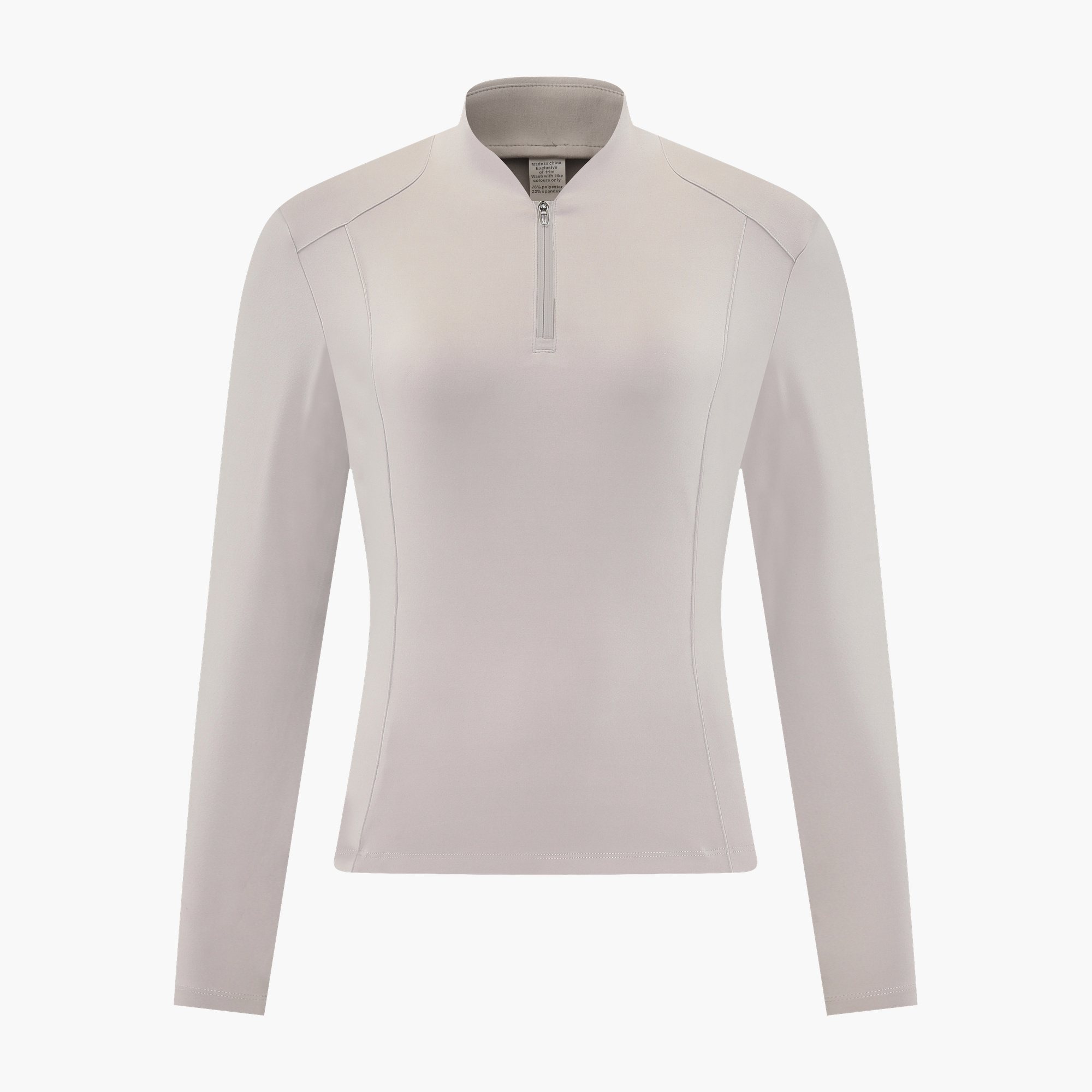 Women's Quarter-Zip V-Neck Long Sleeve