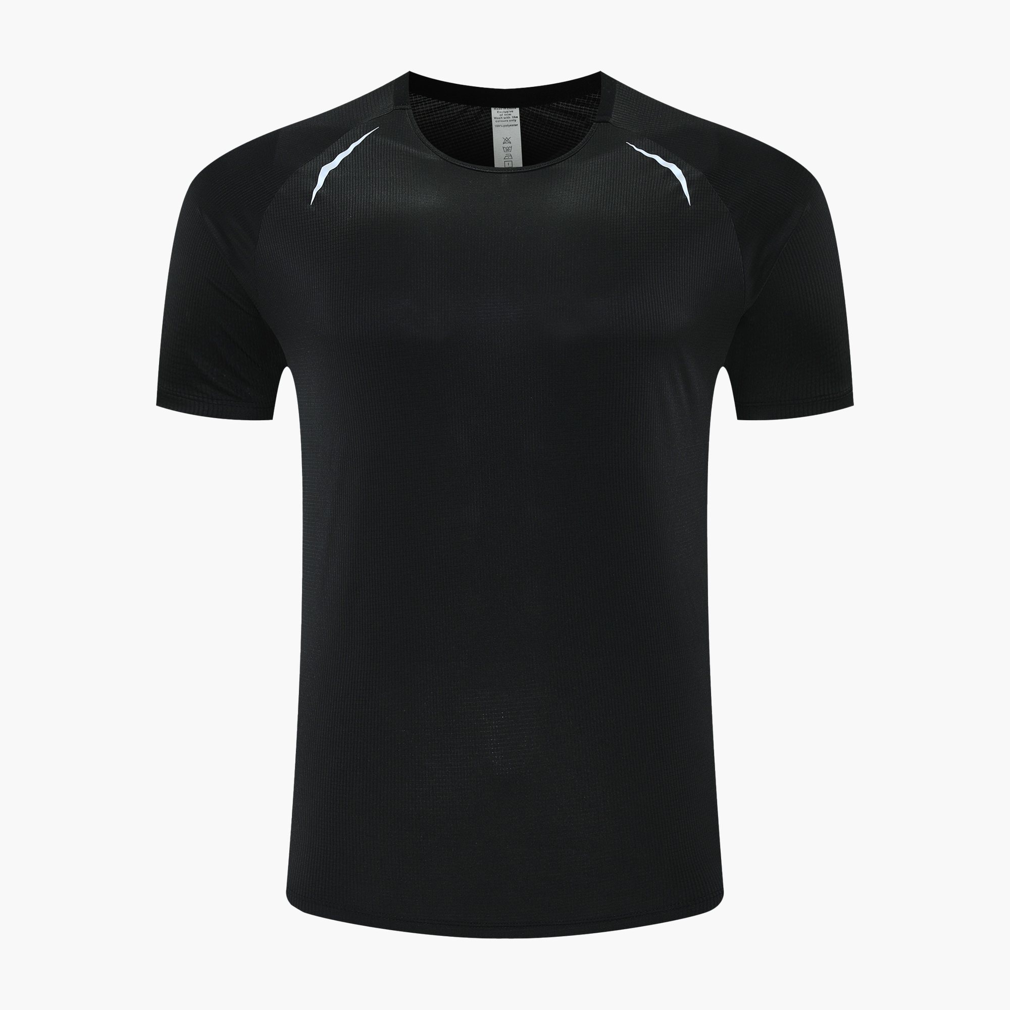 Reflective Grid Quick-Dry Running Shirt