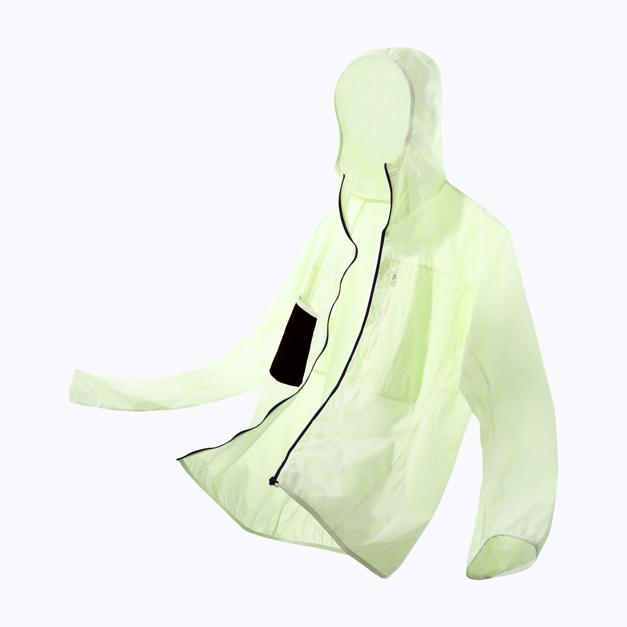 Lightweight Pocketed Color-Block Sun Jacket