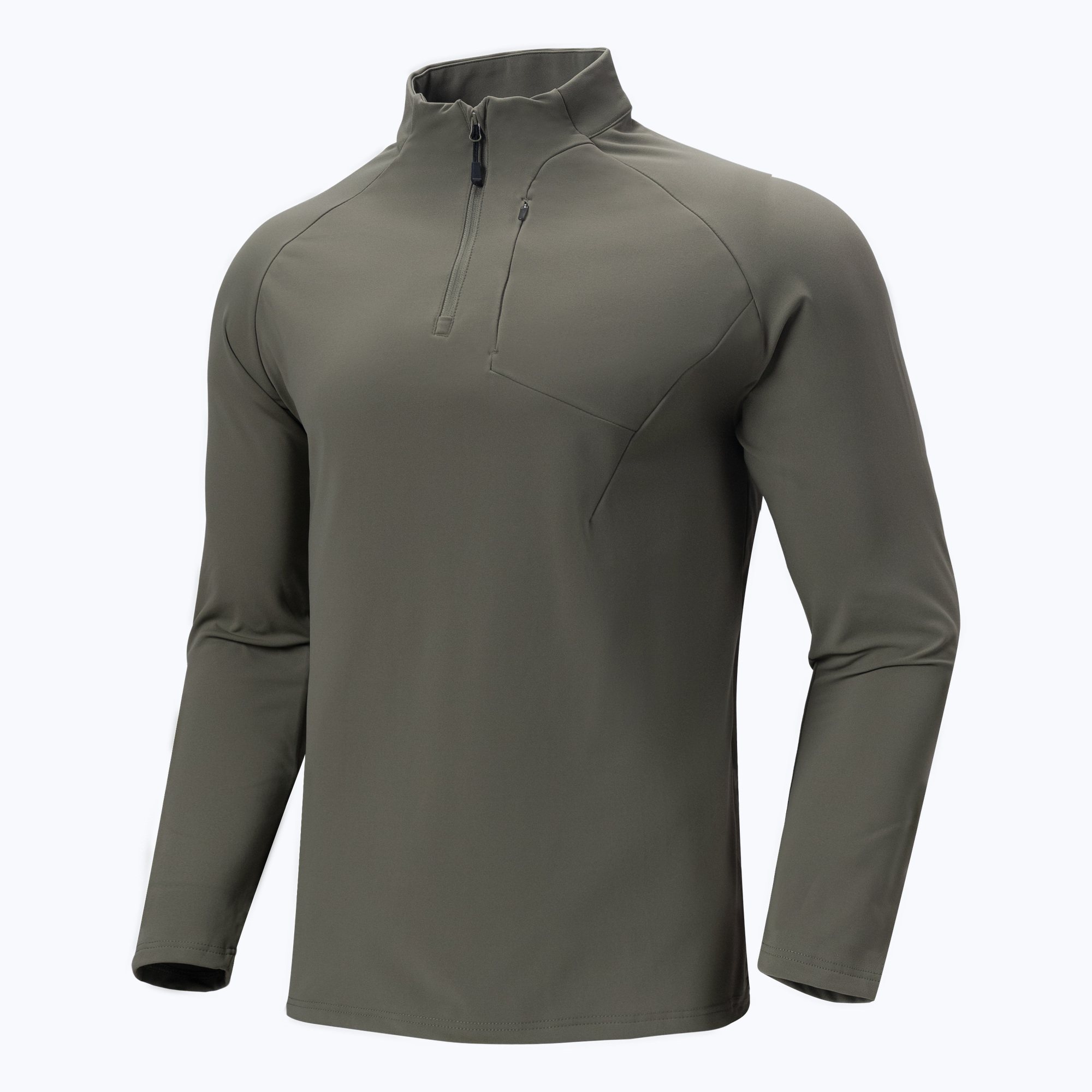 QH88120 Brushed Stretch Half-Zip Training Top