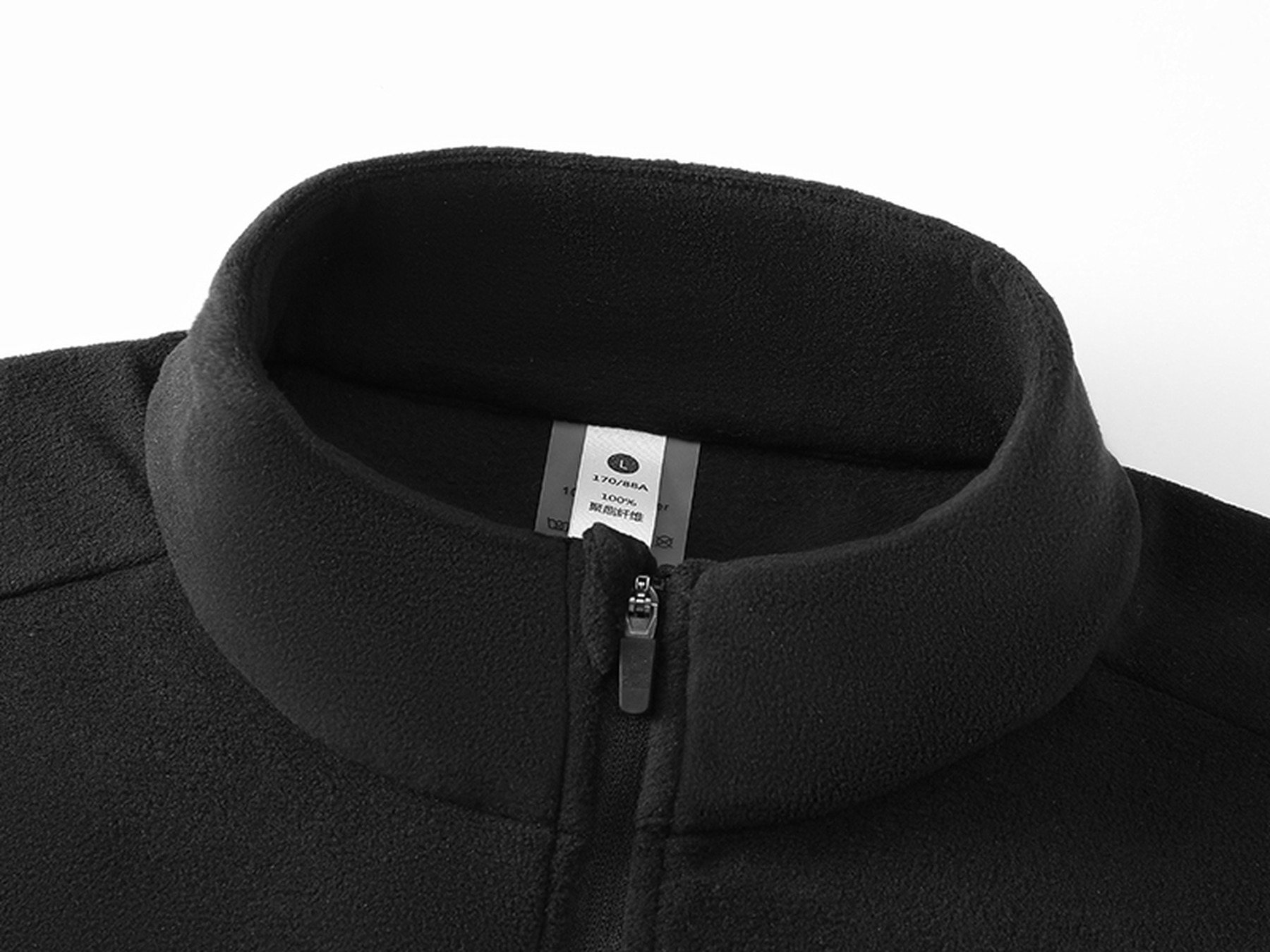 QH88216 half-zip stand collar