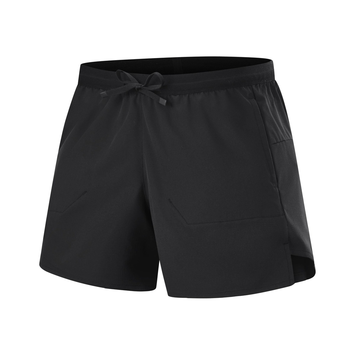 SY23095 2-in-1 running shorts in Core Black