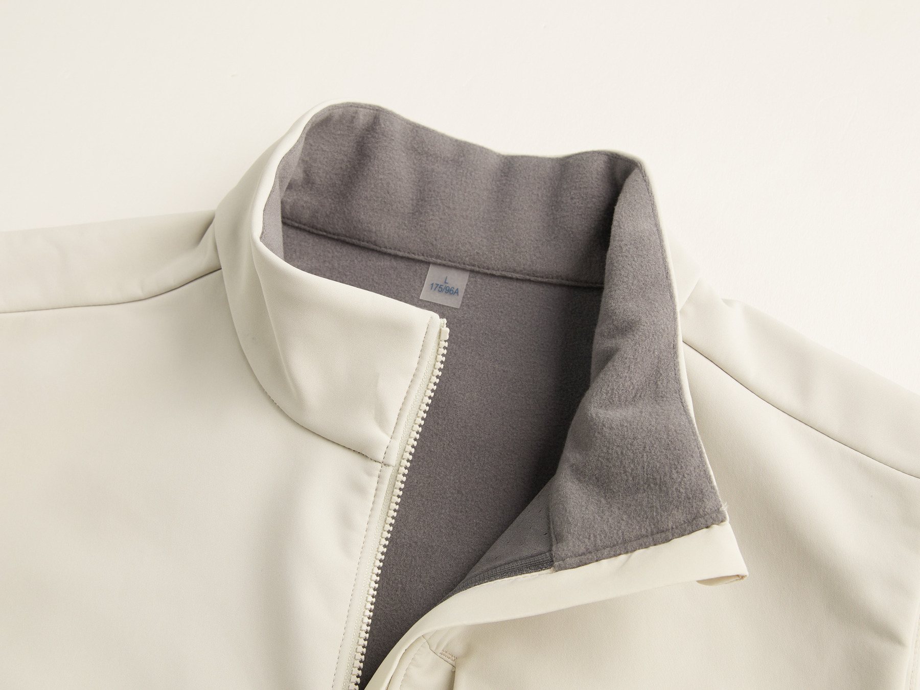 fleece-backed stand collar