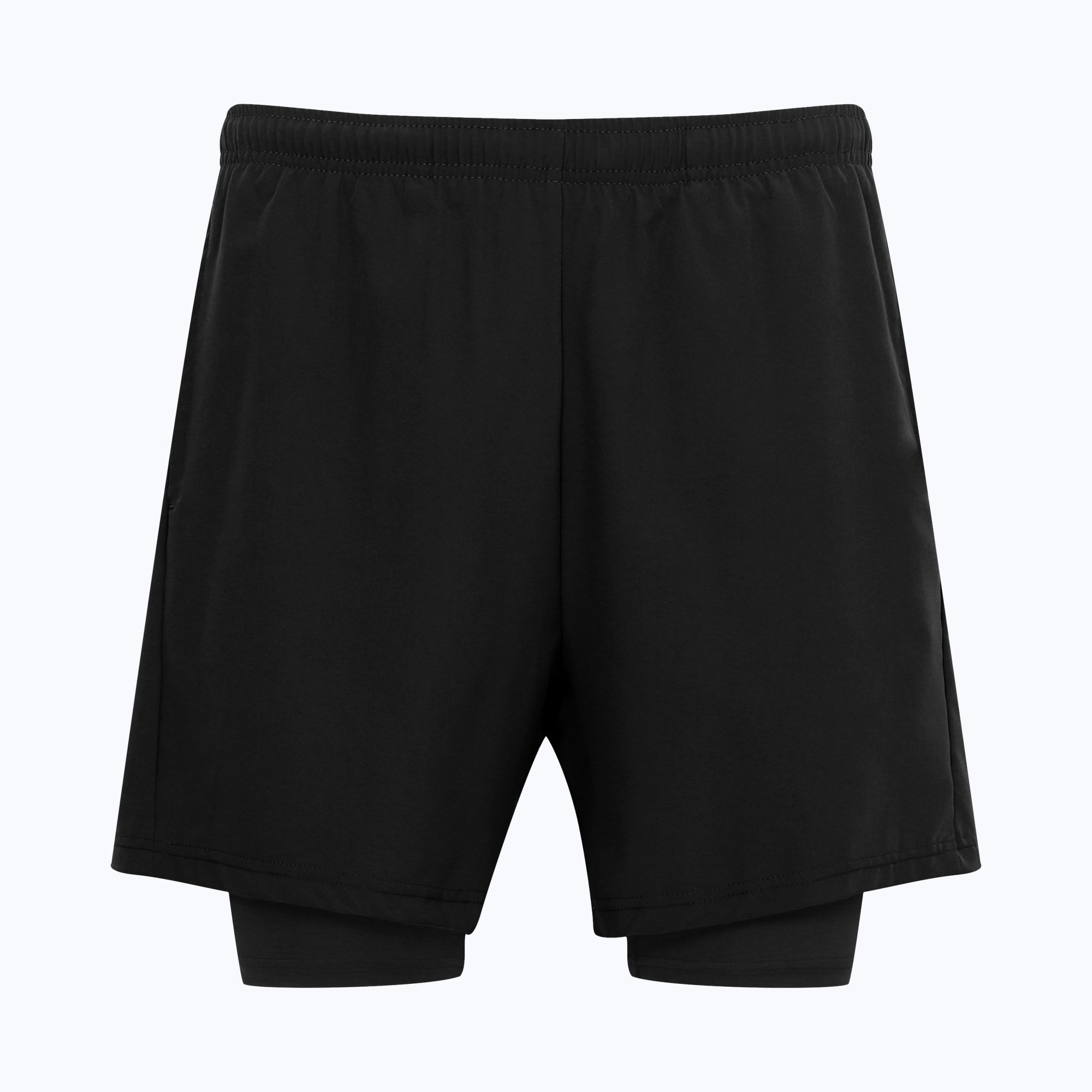 Double-Layer Pocketed Running Shorts