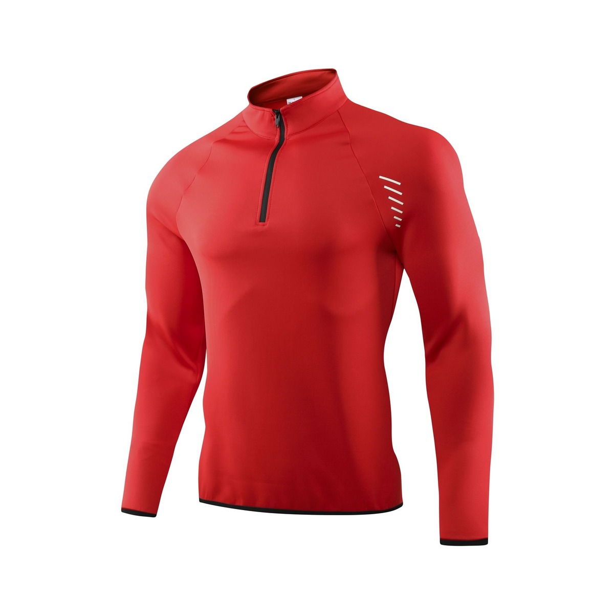 YXQ42 quarter-zip long sleeve training top in Red